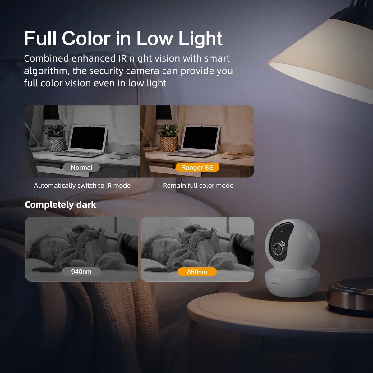 Ranger SE 4MP Wifi Camera 2 Way Audio Indoor Surveillance Camera