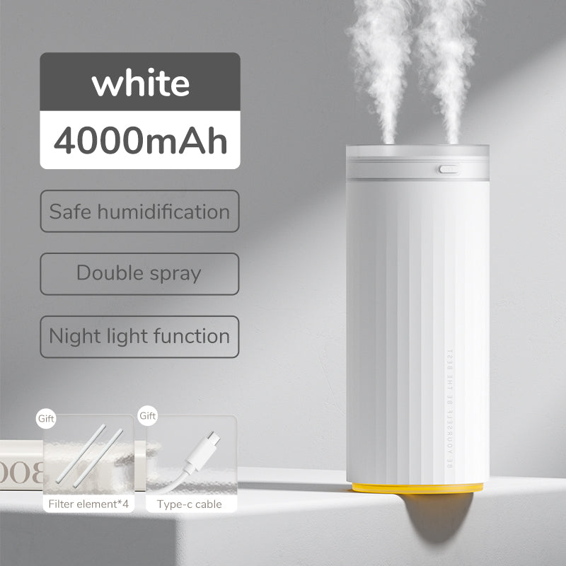 Small Humidifiers 500Ml Desk Humidifier Night Light Function Quiet Operation Electric Aroma Diffuser Air Car Humidifier
