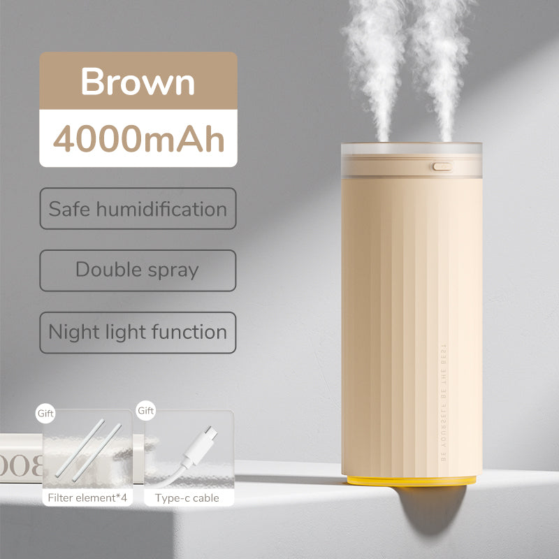 Small Humidifiers 500Ml Desk Humidifier Night Light Function Quiet Operation Electric Aroma Diffuser Air Car Humidifier
