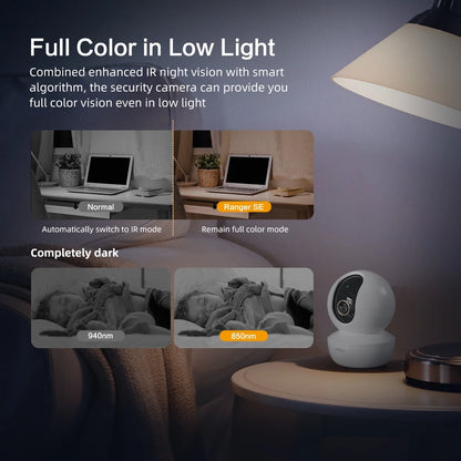 Ranger SE 4MP Wifi Camera 2 Way Audio Indoor Surveillance Camera