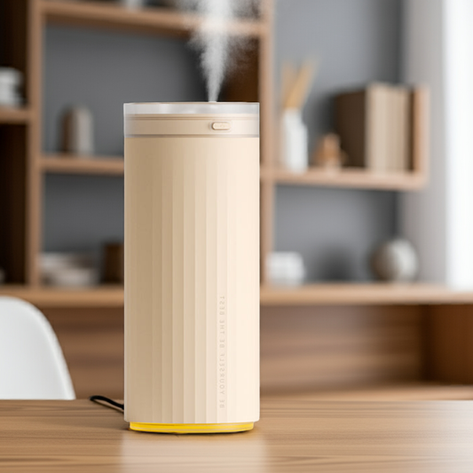 500mL Desk Humidifier – Quiet Aroma Diffuser with Night Light for Home, Office & Car