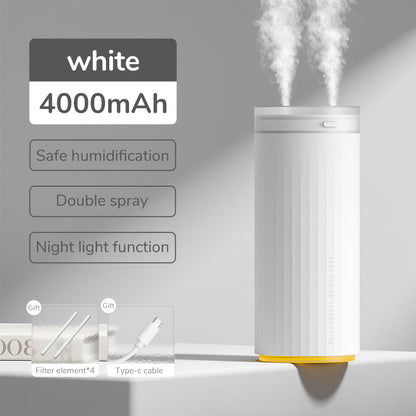 Small Humidifiers 500Ml Desk Humidifier Night Light Function Quiet Operation Electric Aroma Diffuser Air Car Humidifier