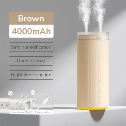 Small Humidifiers 500Ml Desk Humidifier Night Light Function Quiet Operation Electric Aroma Diffuser Air Car Humidifier